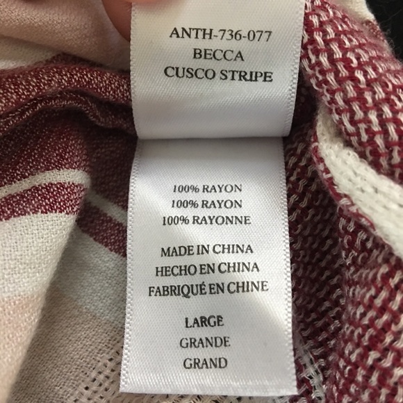 Rails Becca Cusco Stripe Dress Wrap Large - Picture 12 of 12